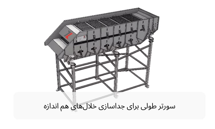 سورتر طولی برای درجه بندی خلال‌ها