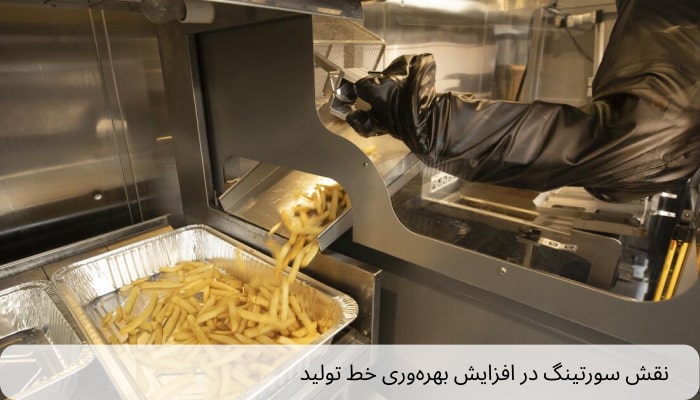 نقش سورتینگ در افزایش بهره‌وری خط تولید